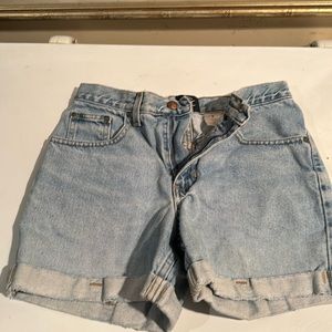 Used blue jean shorts